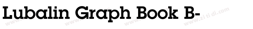 Lubalin Graph Book B字体转换